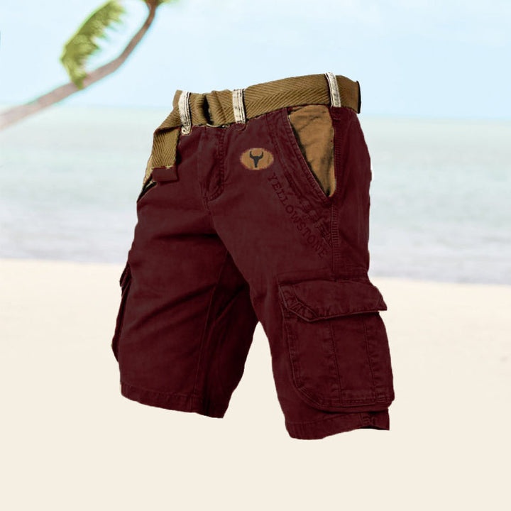 Cargo: Men's cargo shorts with multiple pockets