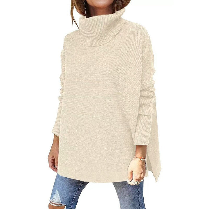 Paris - Women's Tricot Sweater With Stand Collar