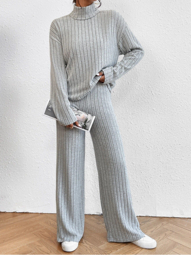 BAILEY- COZY RIBBED KNIT TWO-PIECE SET