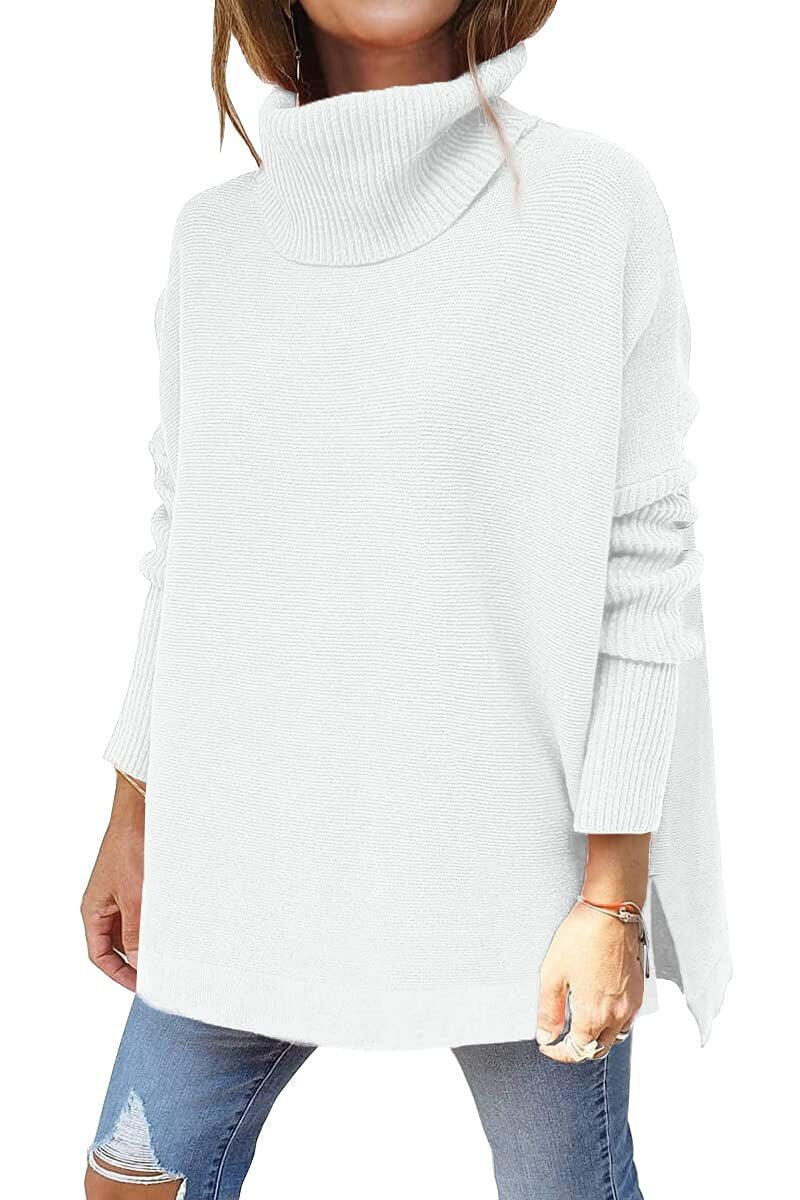 Paris - Women's Tricot Sweater With Stand Collar