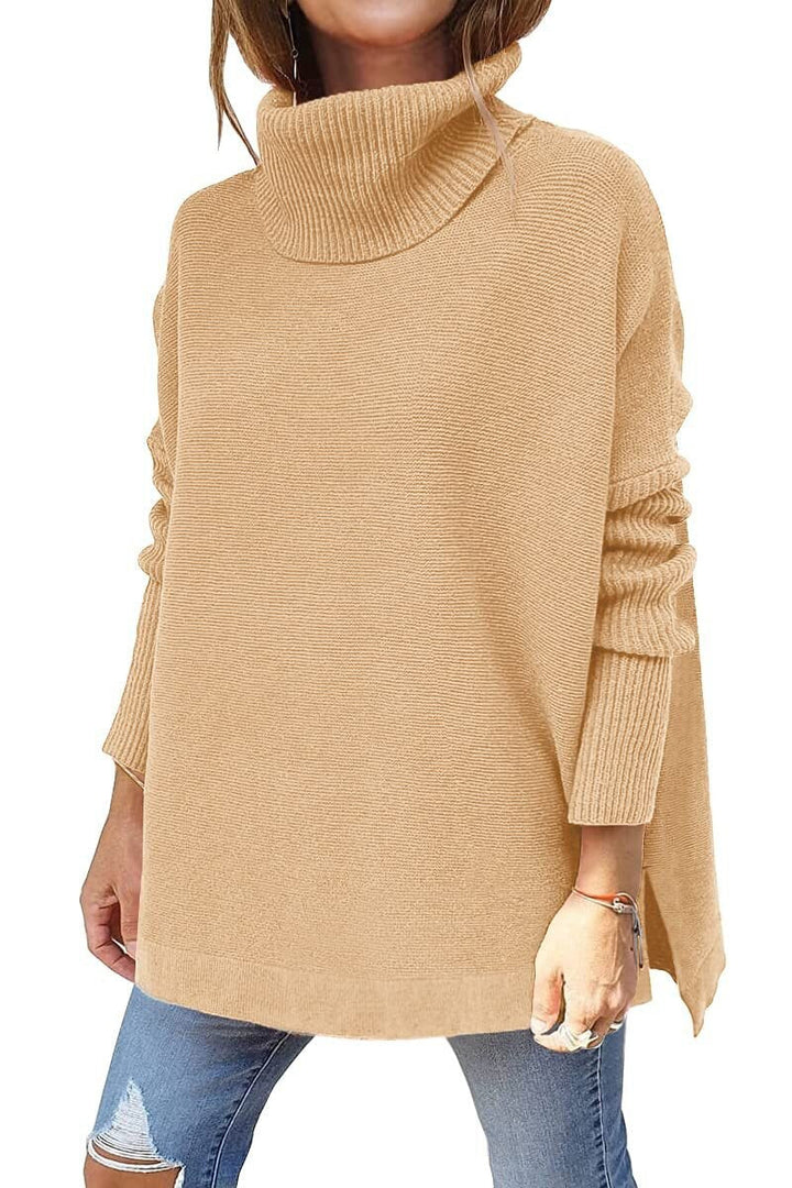 Paris - Women's Tricot Sweater With Stand Collar