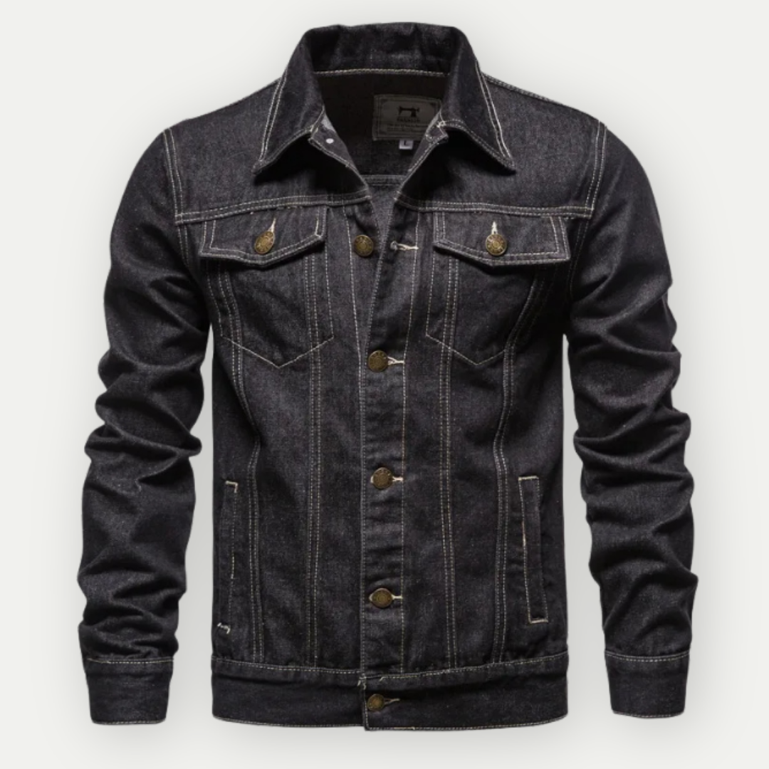 CARTER - Men's Classic Denim Trucker Jacket