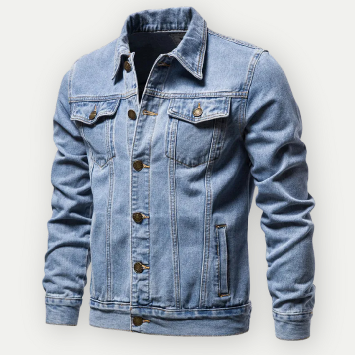 CARTER - Men's Classic Denim Trucker Jacket