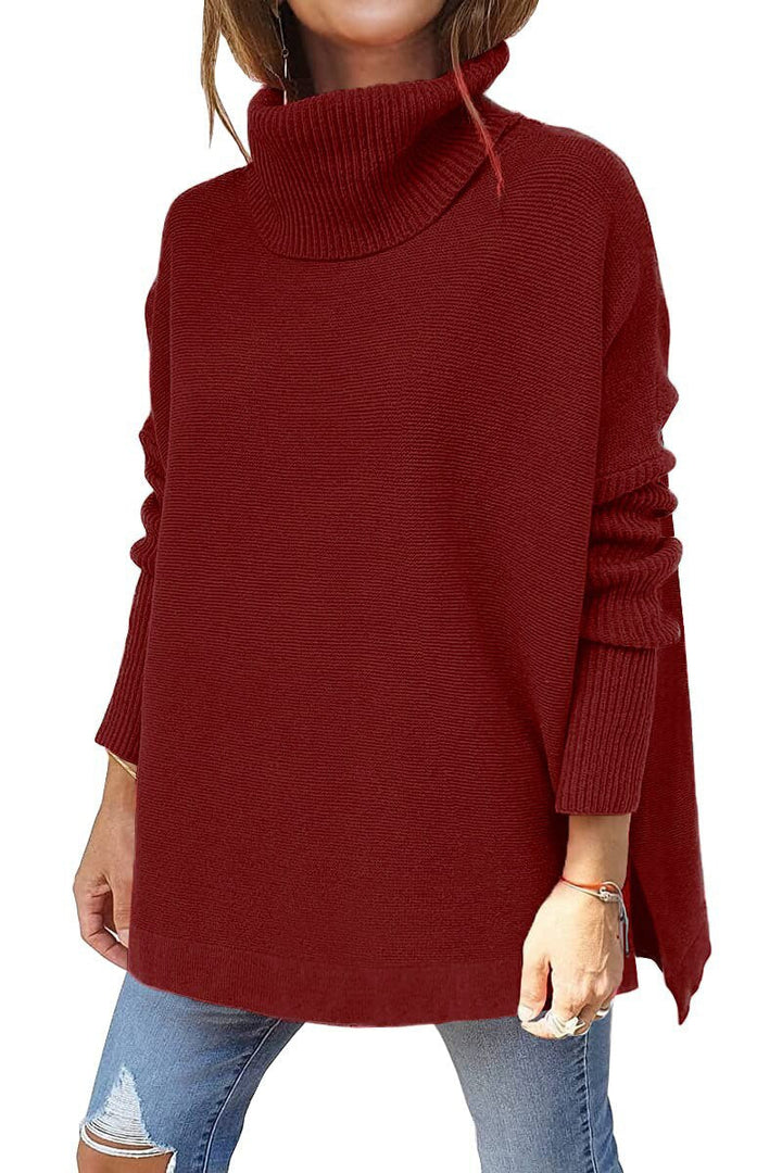 Paris - Women's Tricot Sweater With Stand Collar