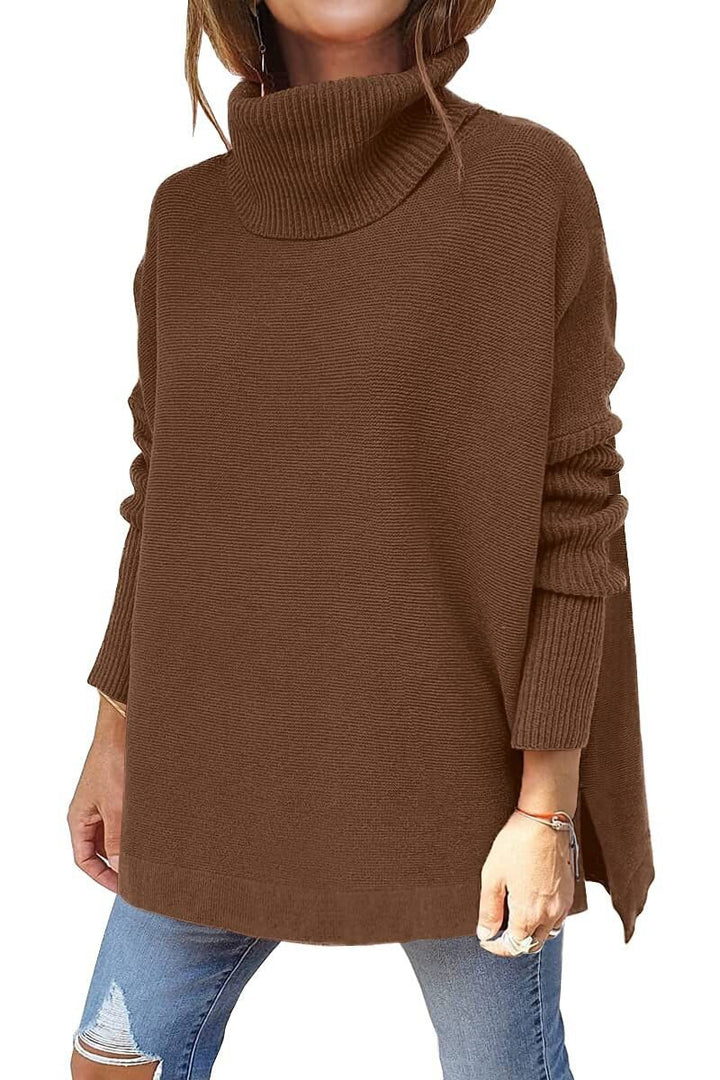 Paris - Women's Tricot Sweater With Stand Collar