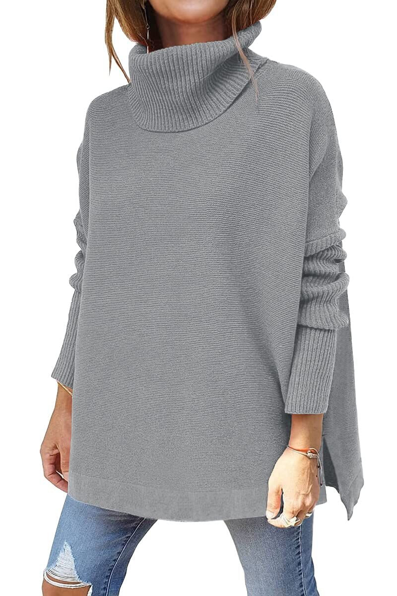 Paris - Women's Tricot Sweater With Stand Collar