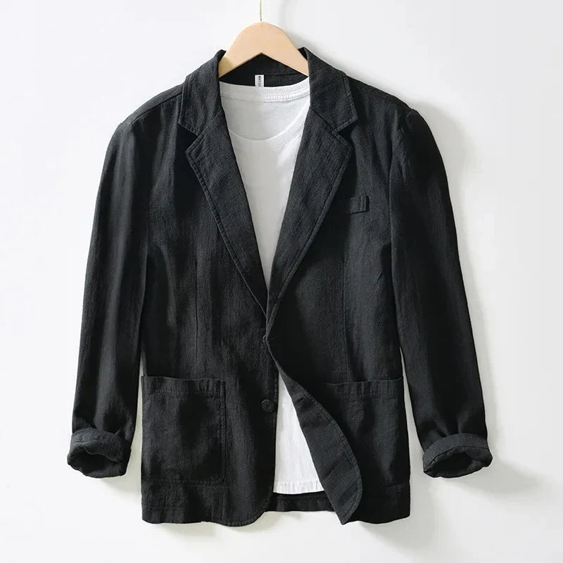 Akara Japanese Linen Blazer