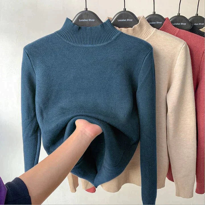 Maria - Fleece Turtleneck