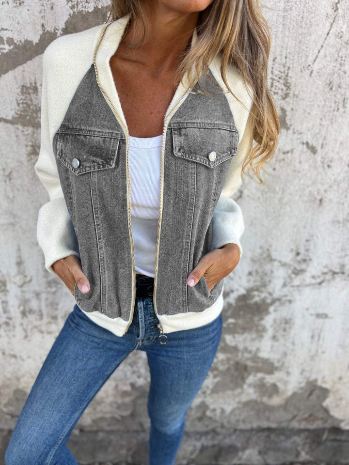 OLIVIA™ - Modern Jacket with Denim